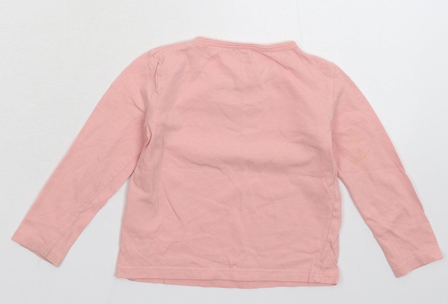 Vertbaudet Girls Pink   Basic T-Shirt Size 3 Years