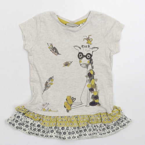 NEXT Girls Grey   T-Shirt Dress  Size 18-24 Months