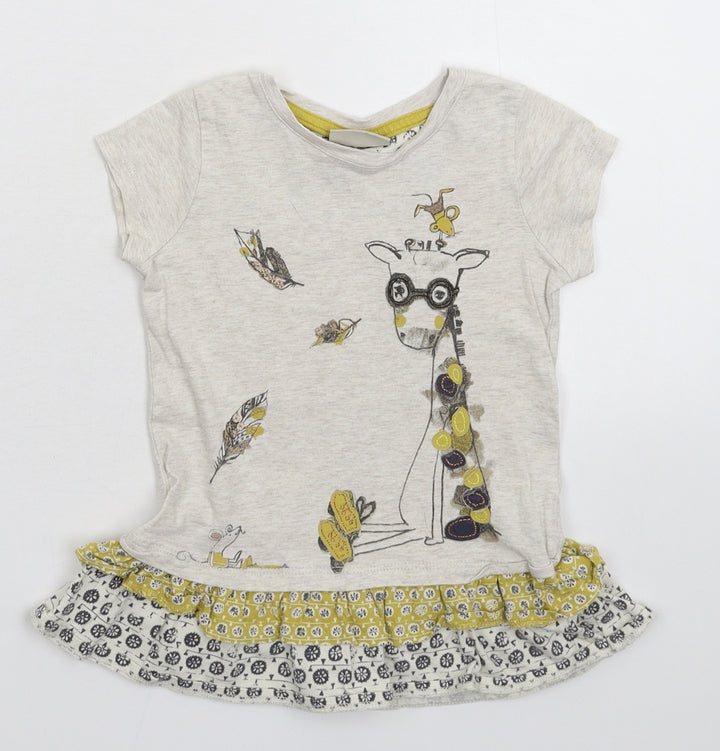 NEXT Girls Grey   T-Shirt Dress  Size 18-24 Months