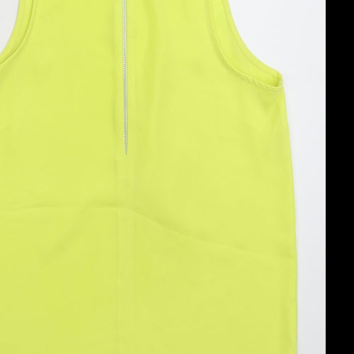 Atmosphere Womens Yellow  Satin Basic Tank Size 12
