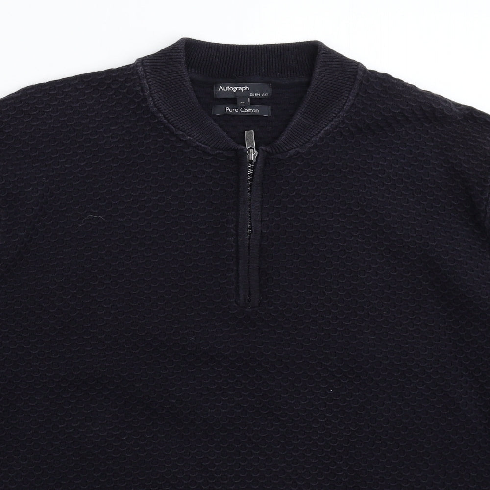 Autograph Mens Blue  Knit Pullover Jumper Size XL