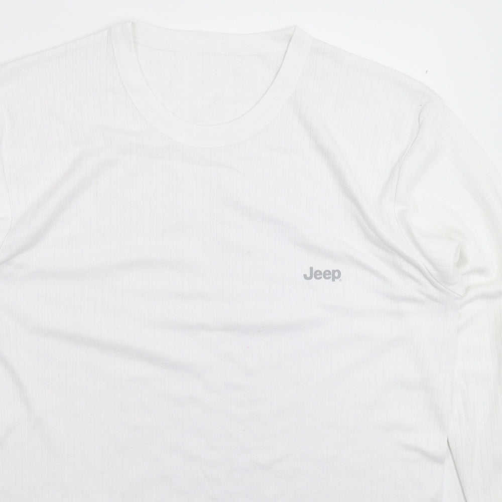 Jeep Mens White    T-Shirt Size XL