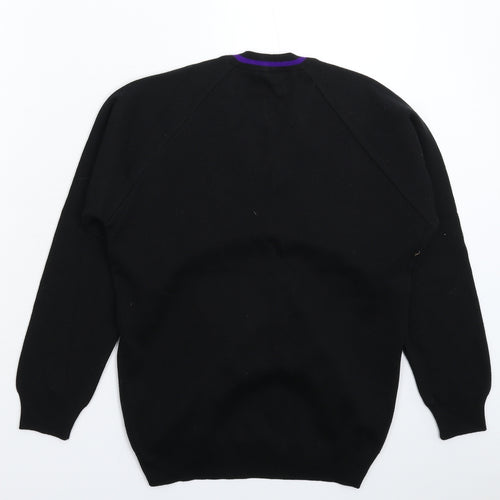 Swi Womens Black  Knit Pullover Jumper Size XS