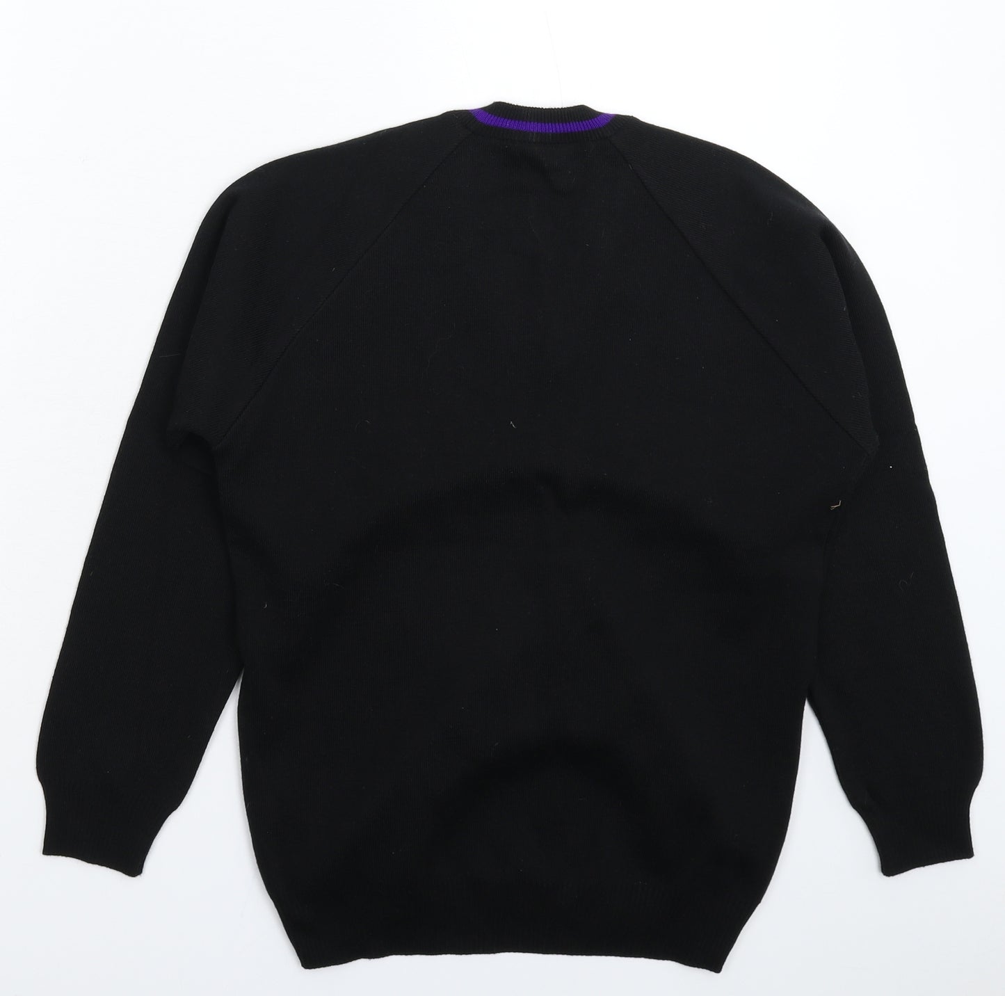 Swi Womens Black  Knit Pullover Jumper Size XS