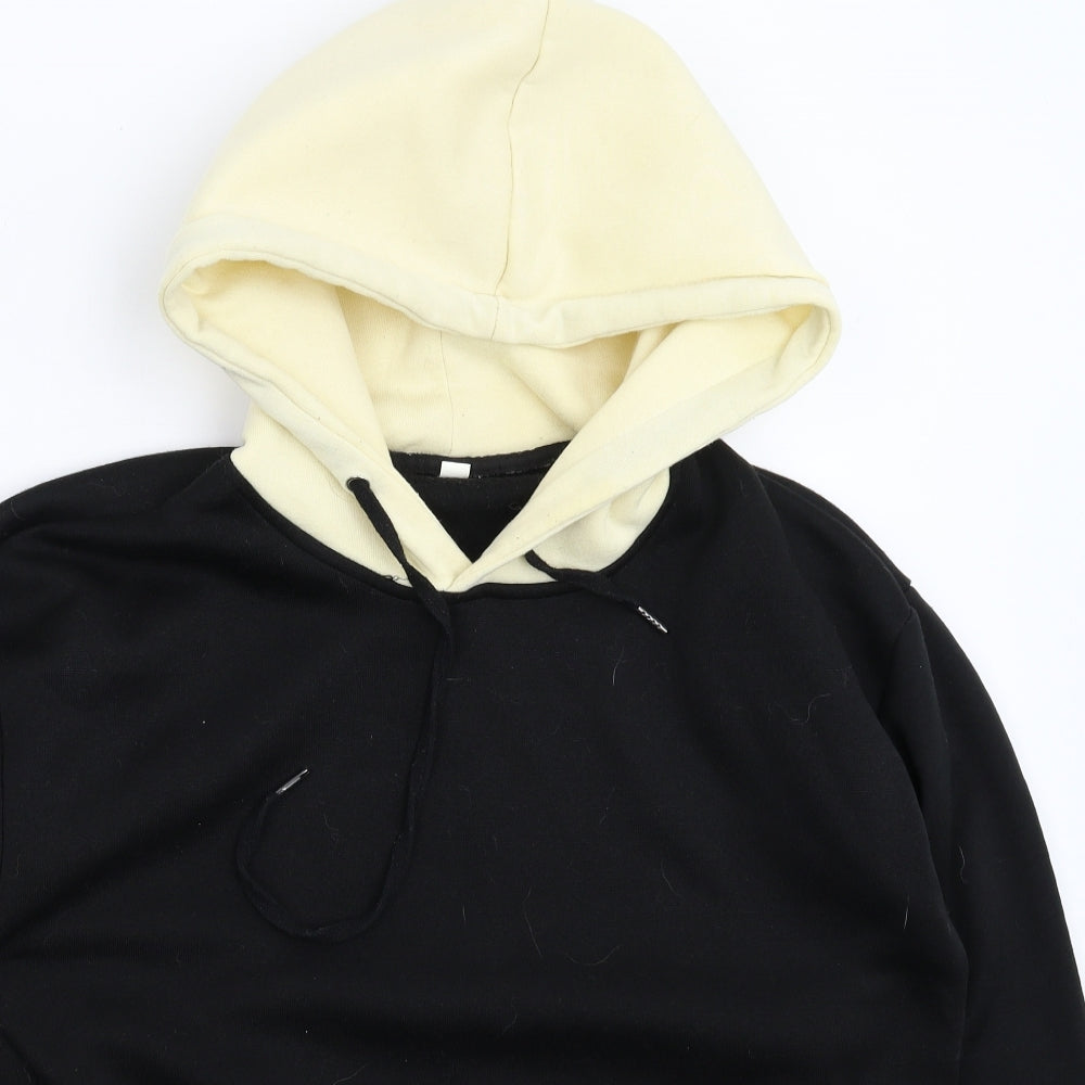 Bardian Mens Black  Fleece Pullover Hoodie Size M