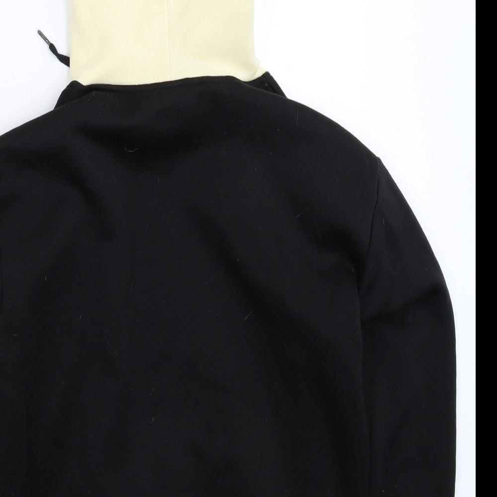 Bardian Mens Black  Fleece Pullover Hoodie Size M