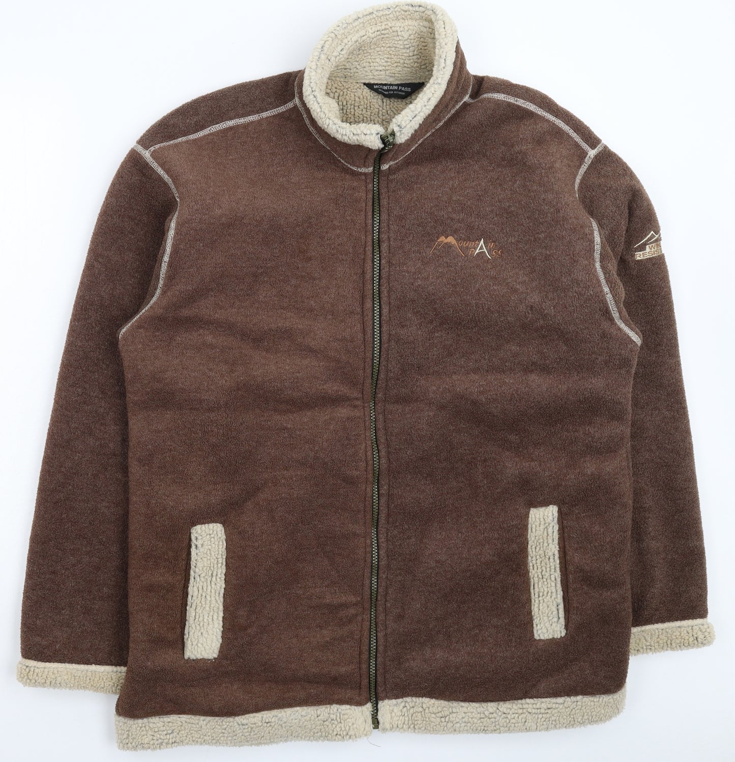Mountain Pass Mens Grey  Fleece Jacket  Size XL
