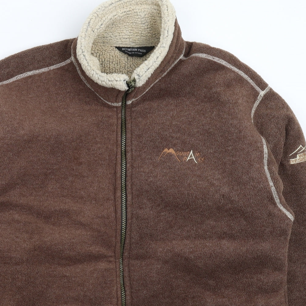 Mountain Pass Mens Grey  Fleece Jacket  Size XL