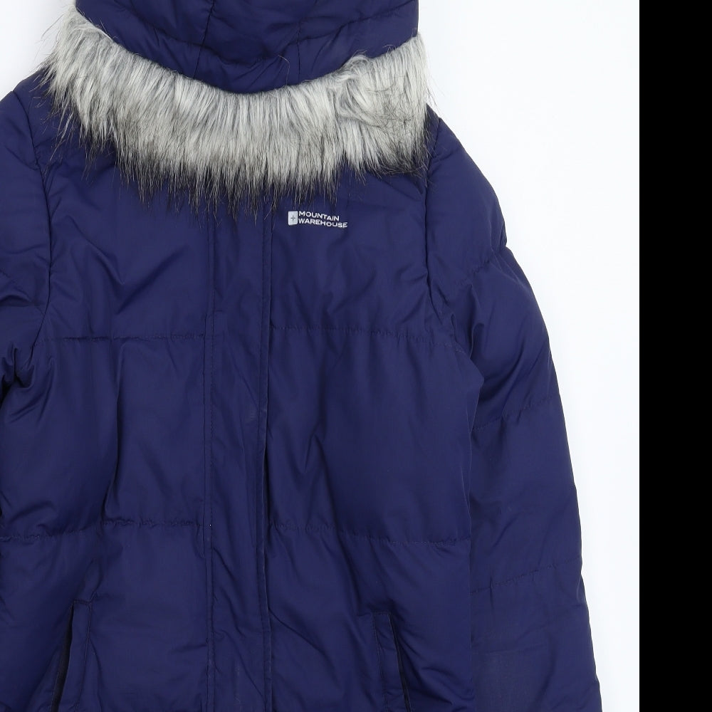 Mountain Warehouse Boys Blue   Parka Coat Size 13 Years