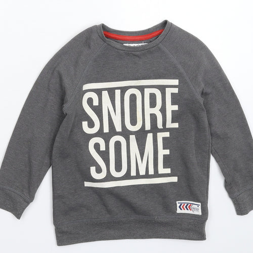 Marks and Spencer Boys Grey   Pullover Sweatshirt Size 6-7 Years