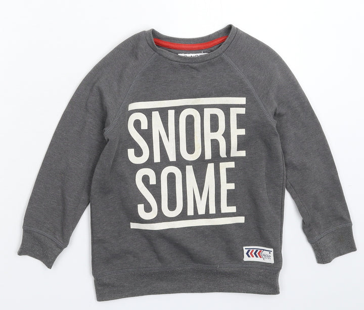 Marks and Spencer Boys Grey   Pullover Sweatshirt Size 6-7 Years