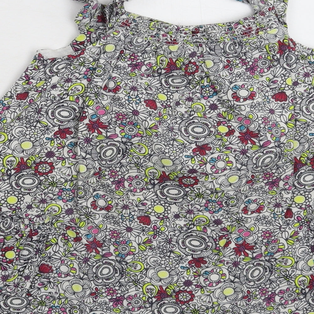 George Girls White Floral  A-Line  Size 5-6 Years