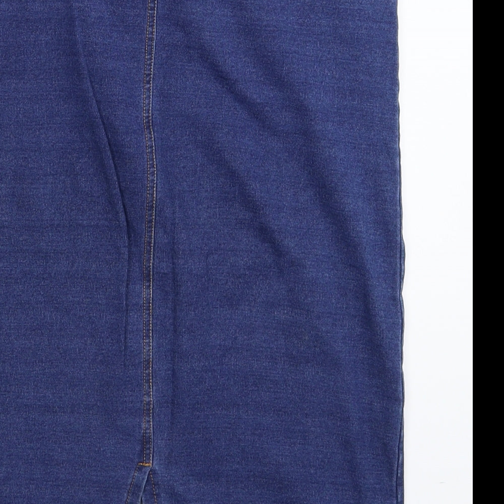 TU Womens Blue  Denim Straight & Pencil Skirt Size 12