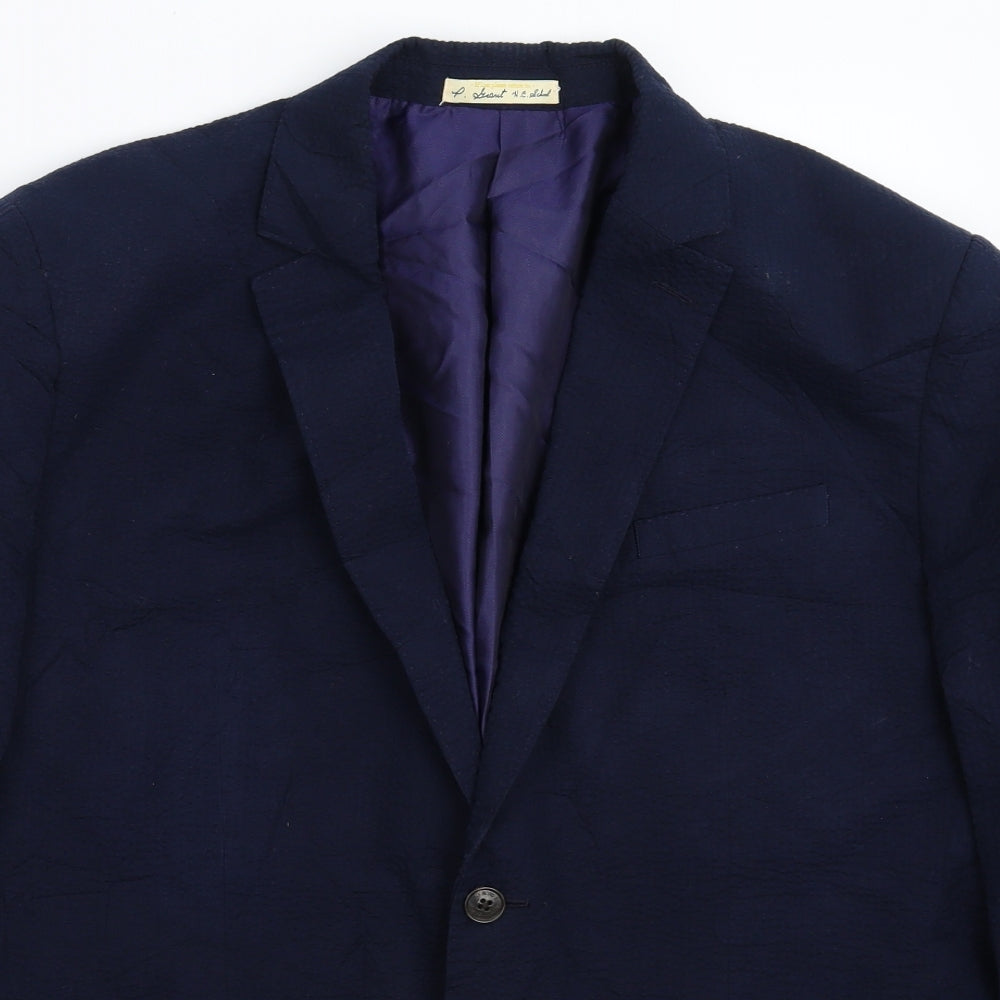 Hammond Mens Blue   Jacket Blazer Size 46