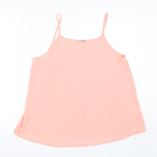 Peacocks Womens Pink   Basic Tank Size 14