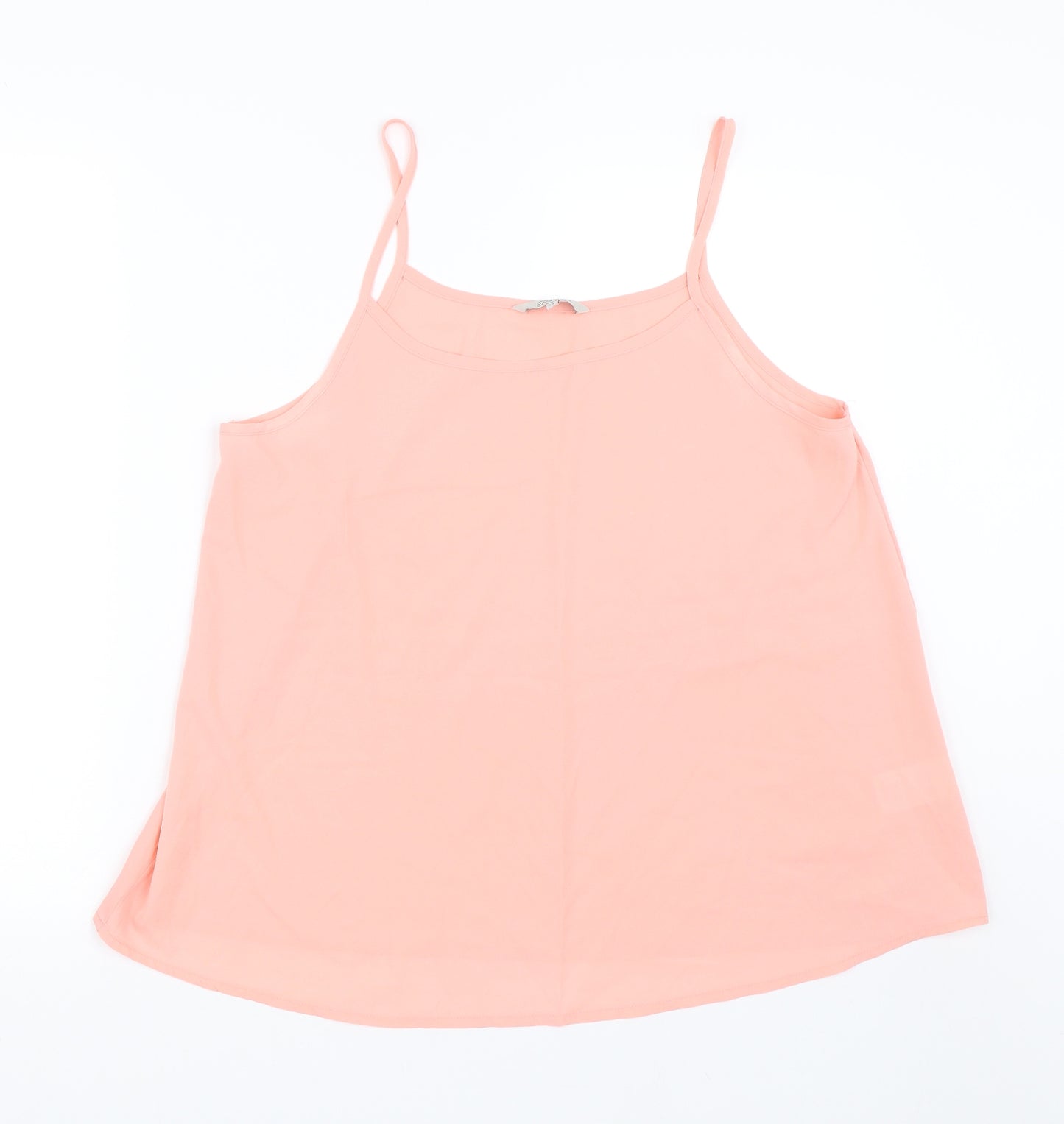 Peacocks Womens Pink   Basic Tank Size 14
