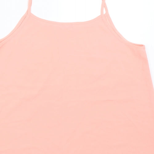 Peacocks Womens Pink   Basic Tank Size 14