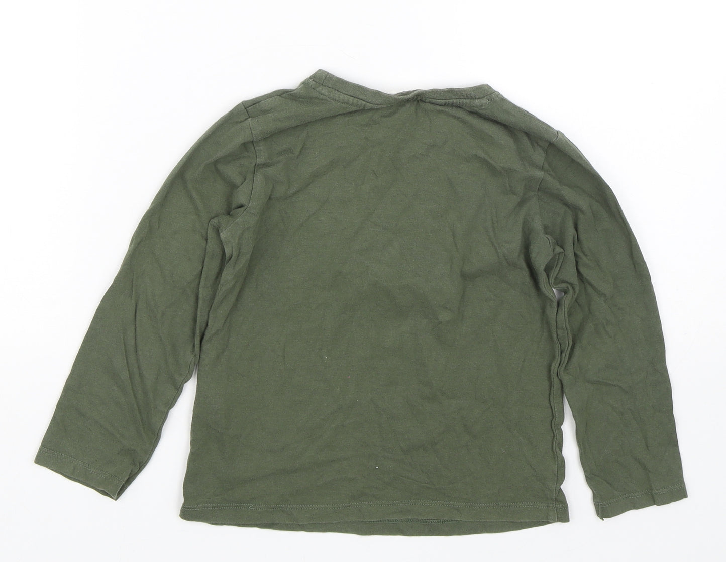 H&M Boys Green   Basic T-Shirt Size 2-3 Years  - Dinosaur