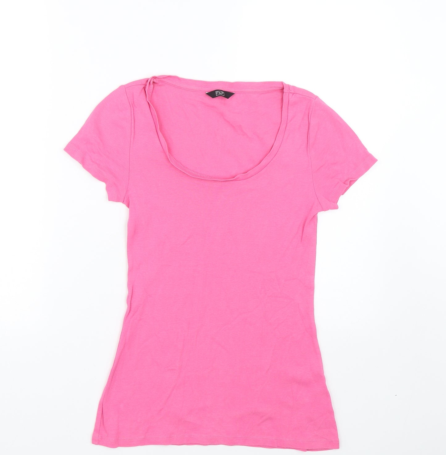 F&F Womens Pink   Basic T-Shirt Size 8