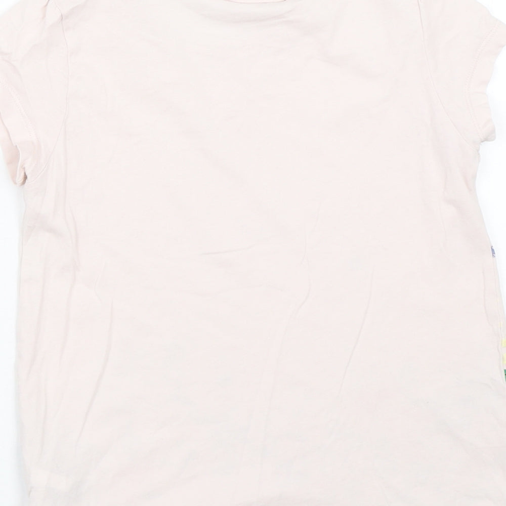 H&M Girls Pink Floral  Basic T-Shirt Size 8-9 Years