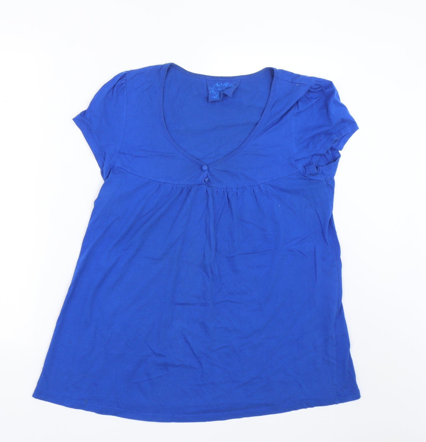 Cherokee Womens Blue   Basic T-Shirt Size 16