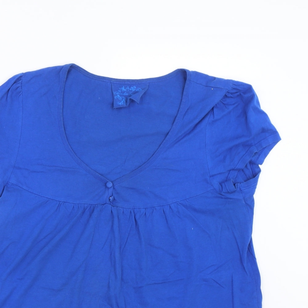 Cherokee Womens Blue   Basic T-Shirt Size 16