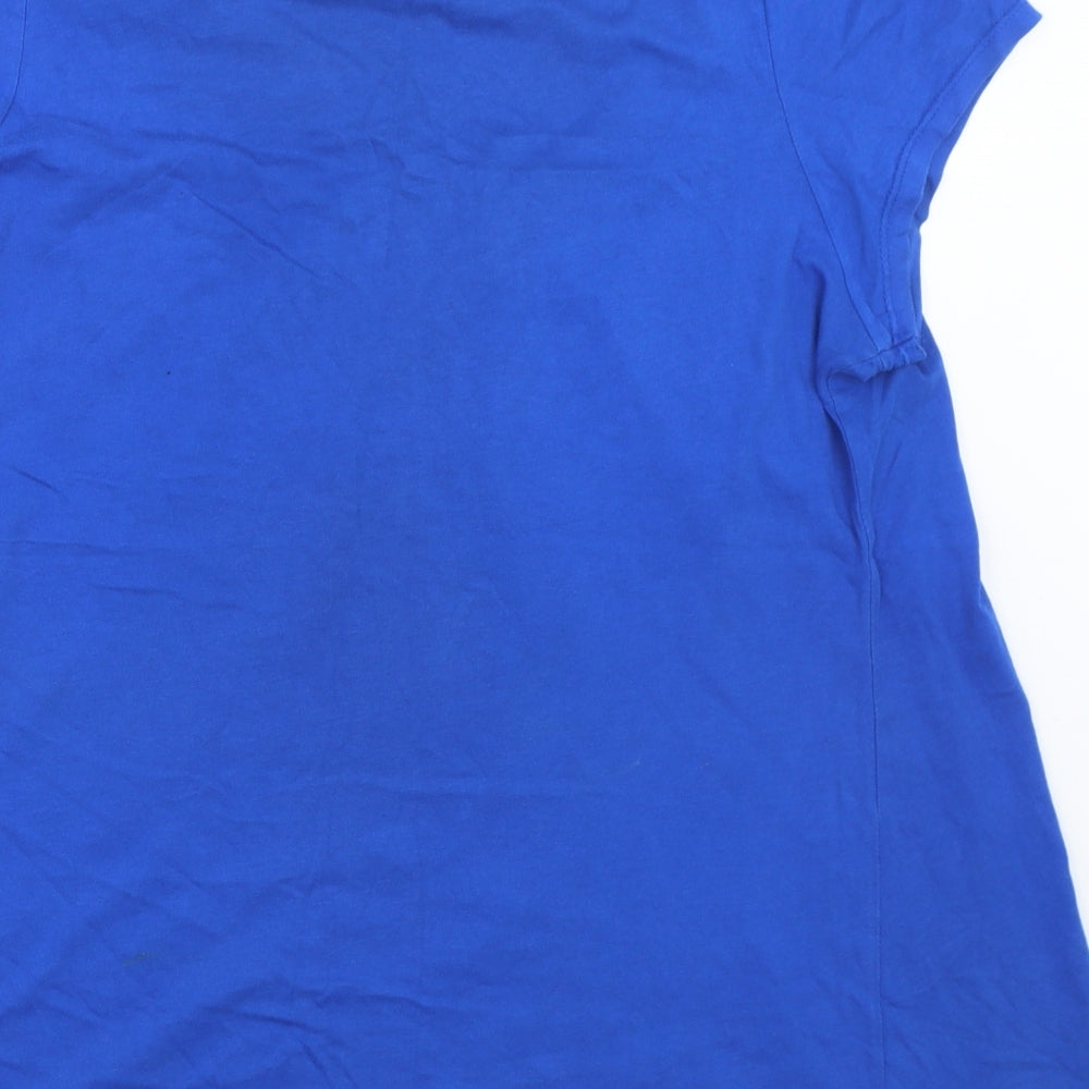 Cherokee Womens Blue   Basic T-Shirt Size 16