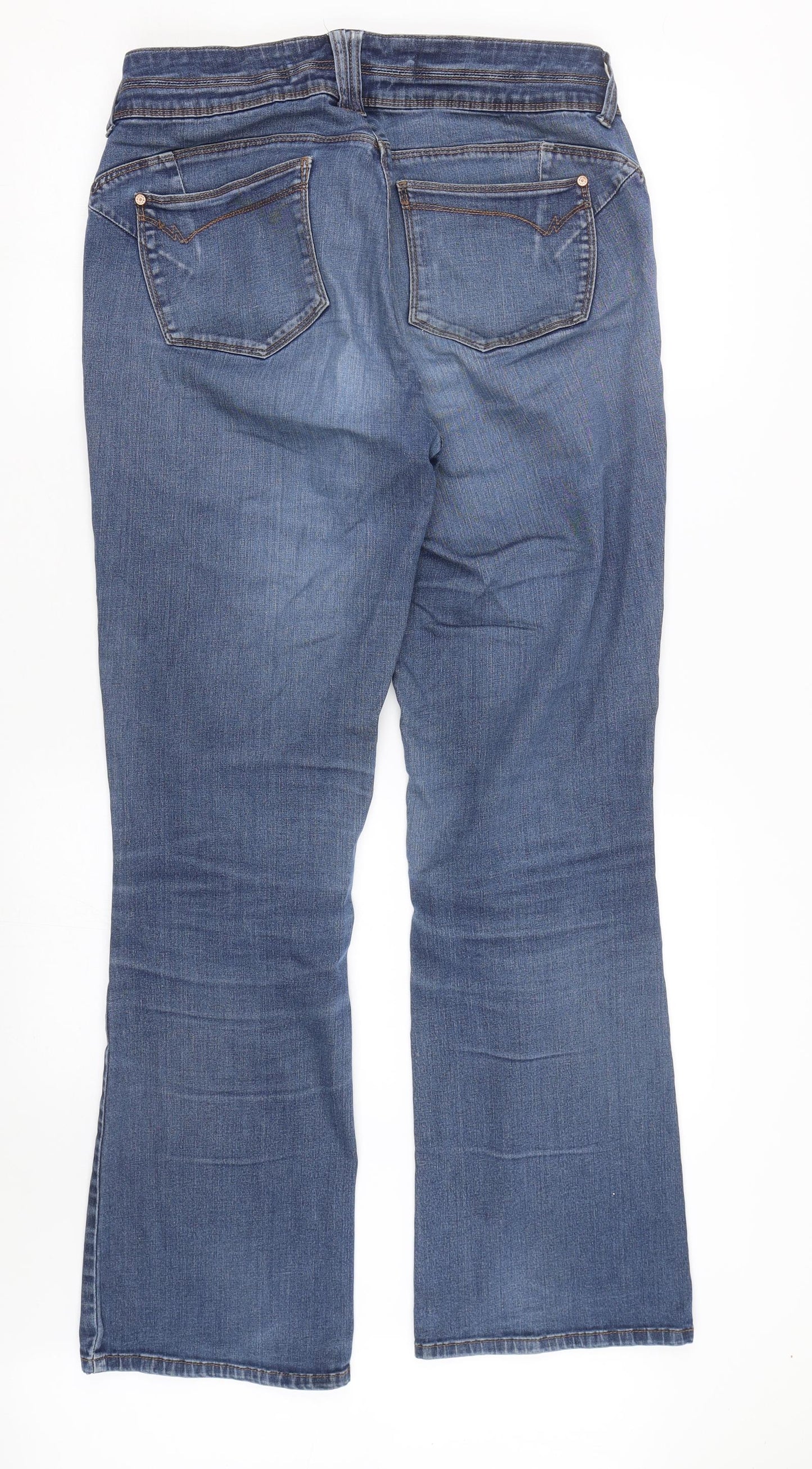 NEXT Womens Blue  Denim Bootcut Jeans Size 16 L29 in