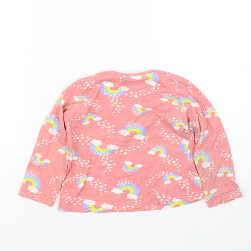 Studio Girls Pink   Basic T-Shirt Size 5-6 Years  - Rainbow