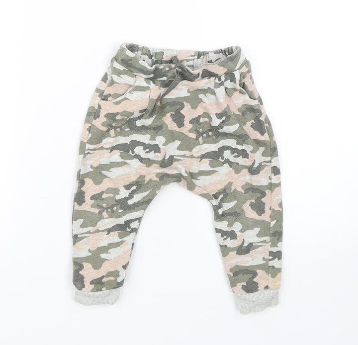 NEXT Girls Multicoloured Camouflage  Sweatpants Trousers Size 12-18 Months