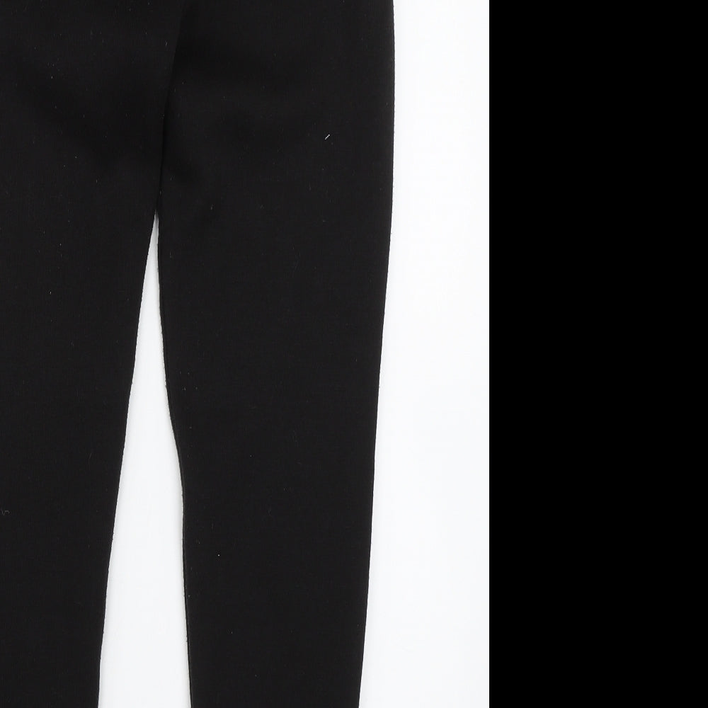 Preworn Boys Black   Sweatpants Trousers Size 13 Years