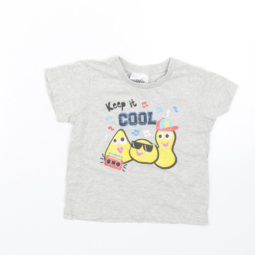 Cbeebies Boys Grey   Basic T-Shirt Size 2-3 Years