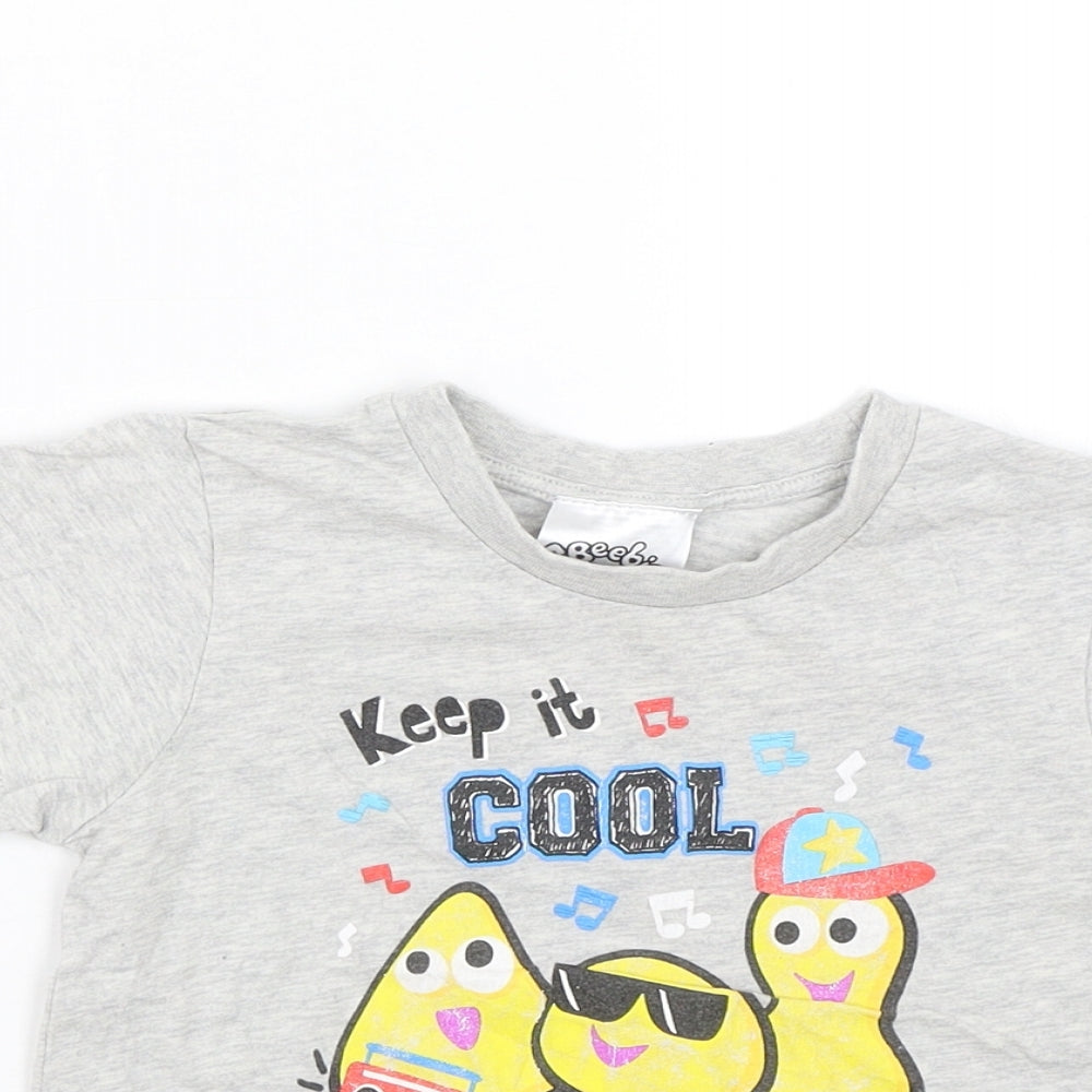 Cbeebies Boys Grey   Basic T-Shirt Size 2-3 Years