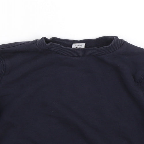 TU Boys Blue   Pullover Sweatshirt Size 4 Years  - School uniform