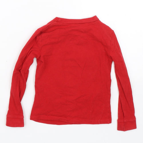 Character.com Boys Red   Basic T-Shirt Size 4 Years  - Cars