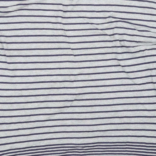 EAST Womens Grey Striped  Cardigan Jumper Size M