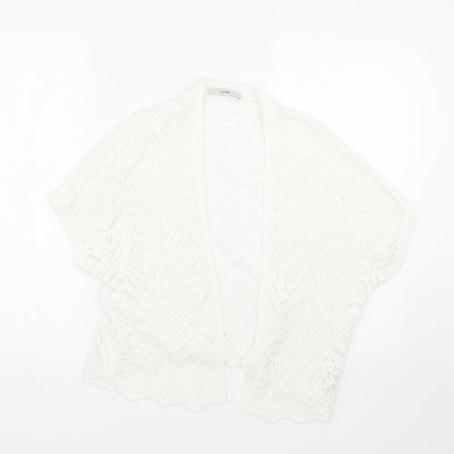George Womens White   Cape Jumper Size S