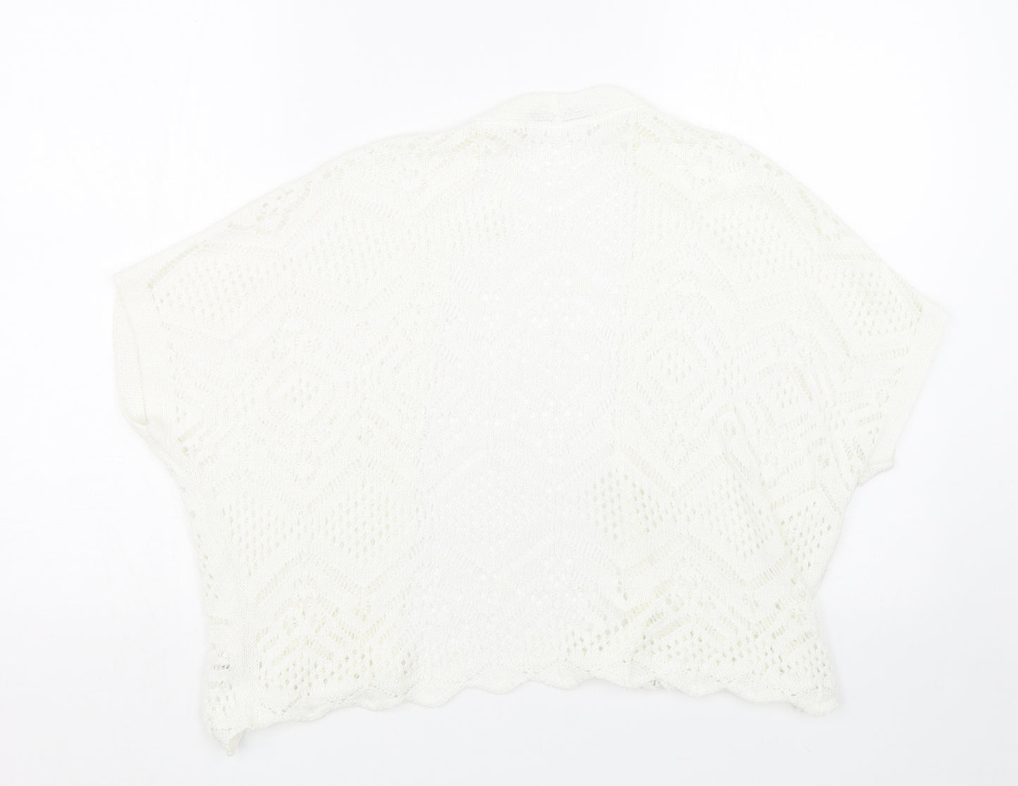 George Womens White   Cape Jumper Size S