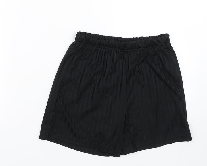 Schoolwear Boys Black Striped  Sweat Shorts Size 10 Years