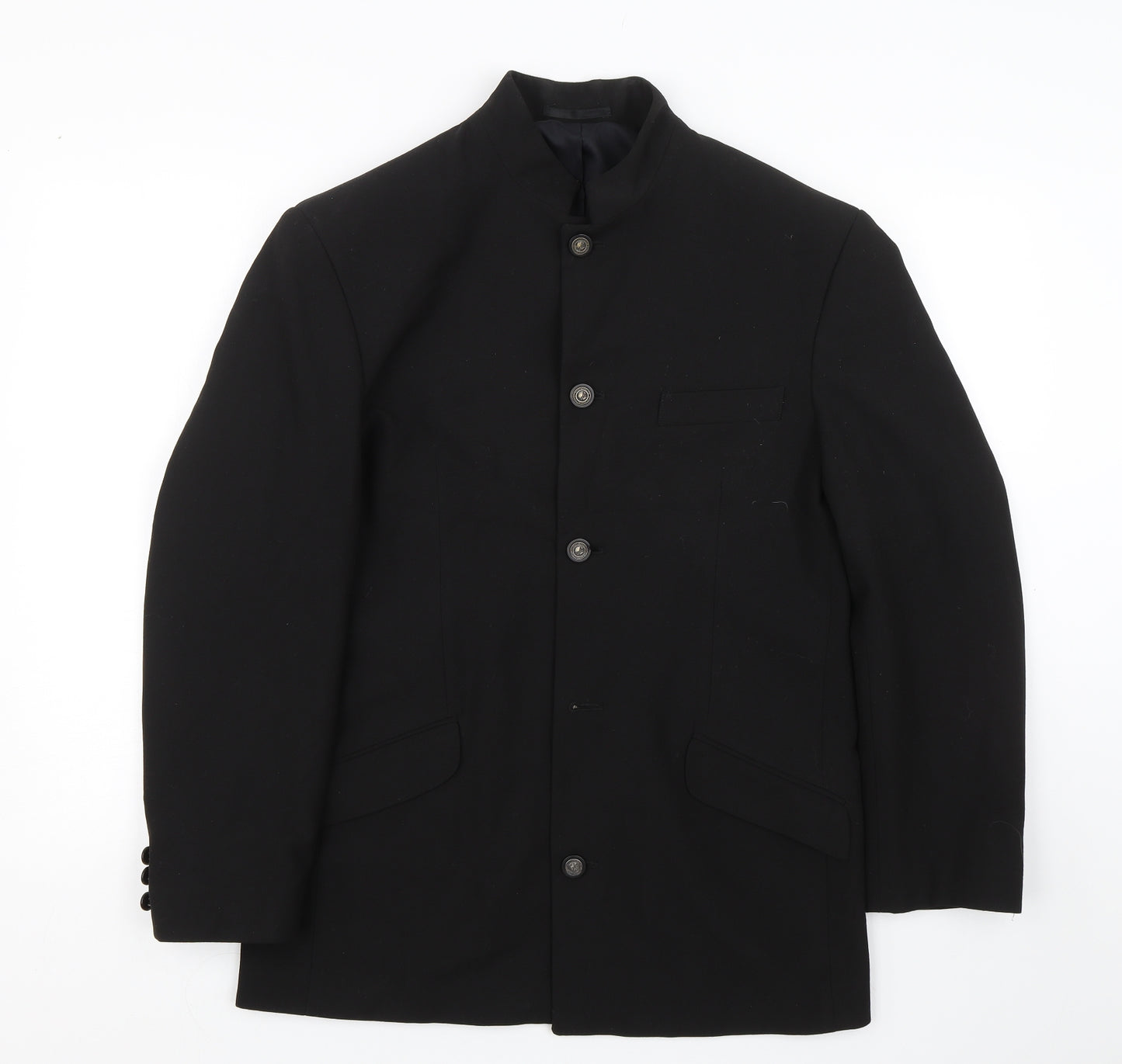 Stone Bridge Mens Black   Jacket Suit Size 38