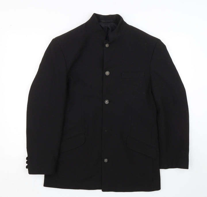 Stone Bridge Mens Black   Jacket Suit Size 38