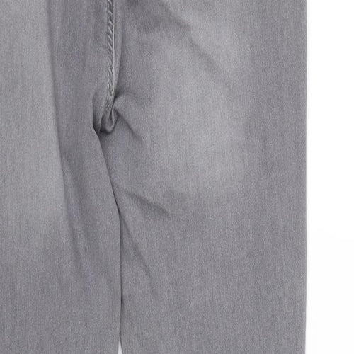 Peacocks Womens Grey   Skinny Jeans Size 14 L28 in