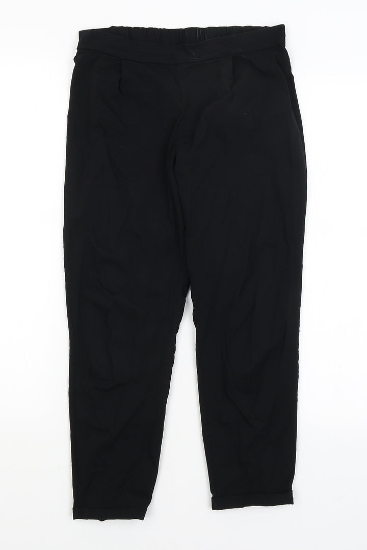 Tezenis Womens Black Cropped Trousers Size S L22.5 in