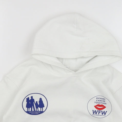 Gildan Girls White   Pullover Hoodie Size 5 Years  - Walk for Women