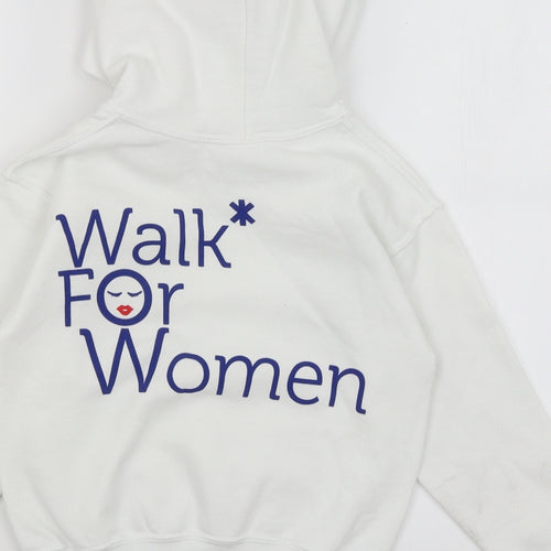 Gildan Girls White   Pullover Hoodie Size 5 Years  - Walk for Women