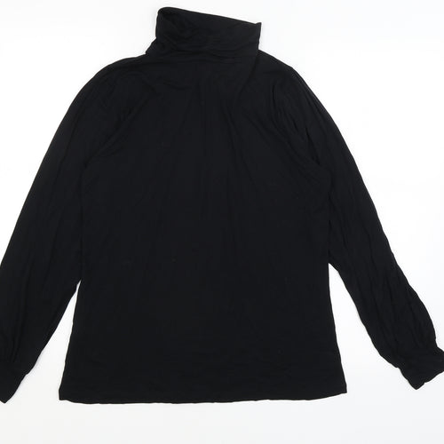 M&S Womens Black   Basic T-Shirt Size 14