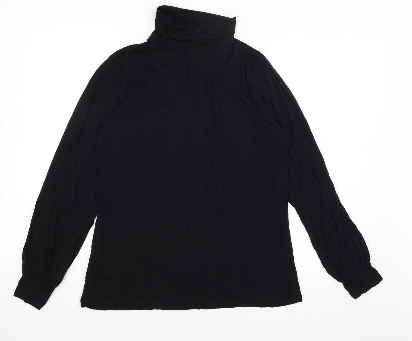 M&S Womens Black   Basic T-Shirt Size 14