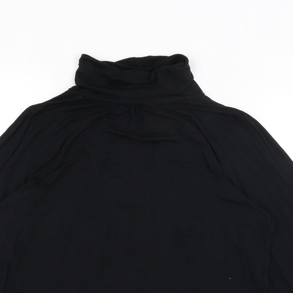 M&S Womens Black   Basic T-Shirt Size 14