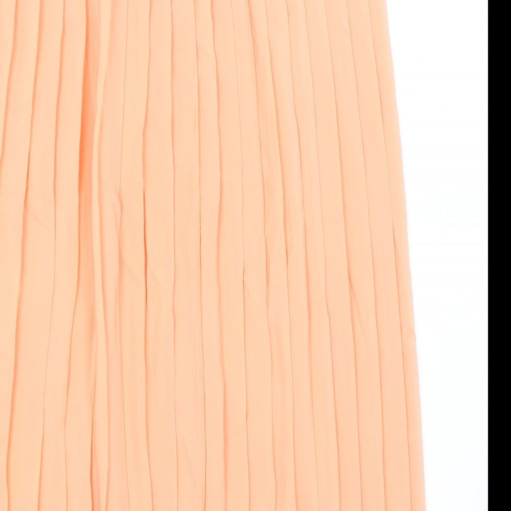 Preworn Womens Pink   Pleated Skirt Size XL