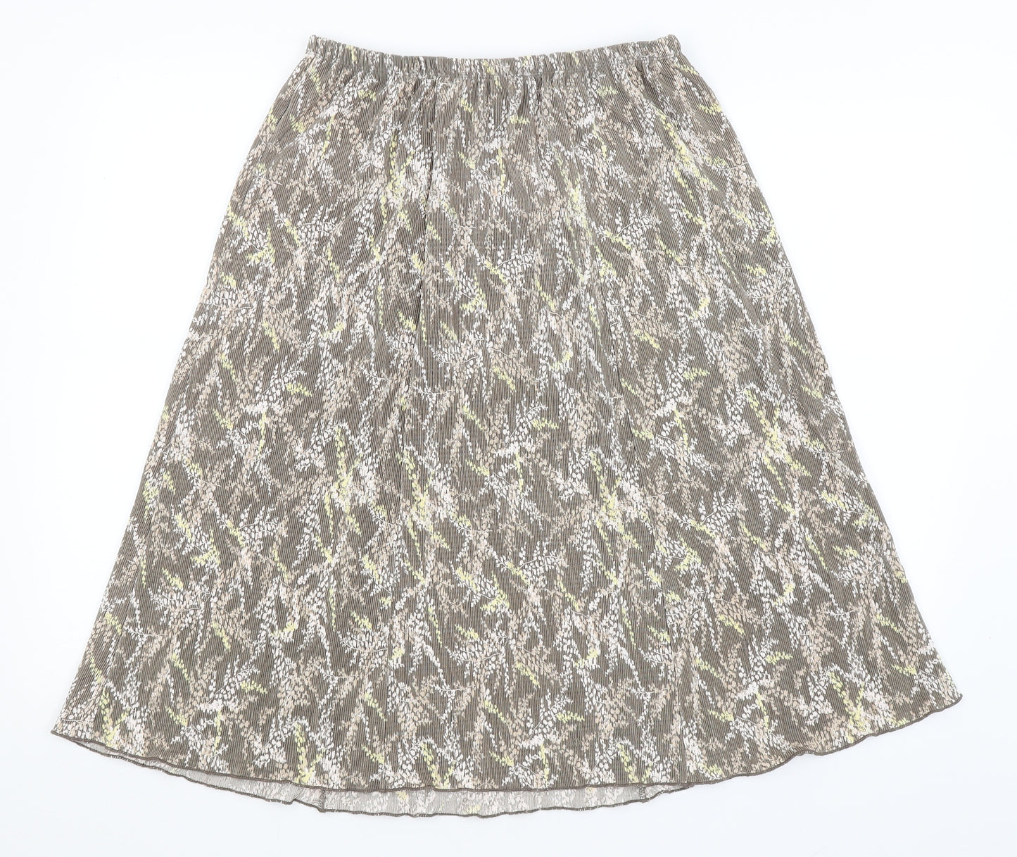 Profile Womens Green Floral  A-Line Skirt Size 18